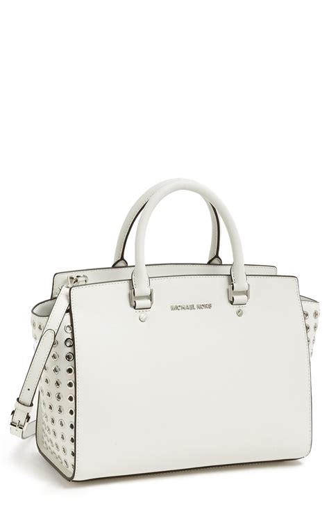 white michael kors selma|Michael Kors selma large sale.